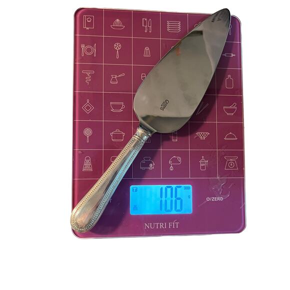 Carrs Sheffield beads sterling silver cake knife with stainless blade - Picture 3 of 10